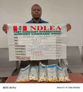 53 Wraps Of Cocaine Found In Passengers Stomach At Port Harcourt Airport